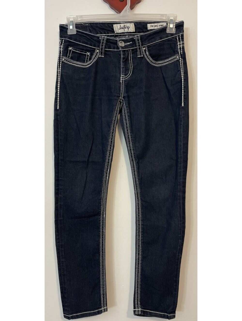 Daytrip Lynx Ankle Skinny Dark Blue Womens Size 27 Denim Stretchy Jeans! A1799